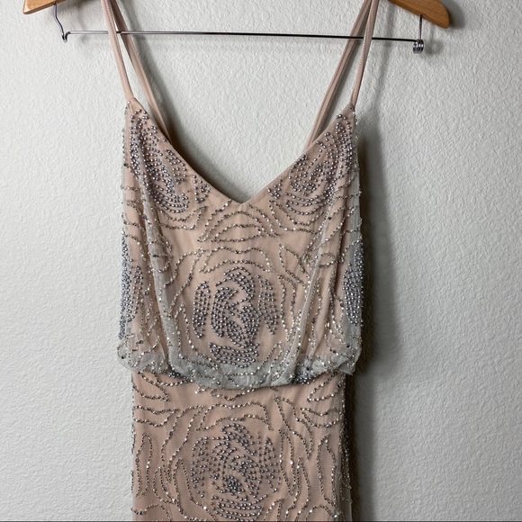 New! Adrianna Papell Blouson beaded gown - Picture 2 of 5